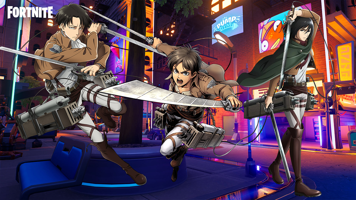 Eren, Levi and Mikasa from Snk Fortnite 24.20: when will the Attack of Titans collab skins be available?