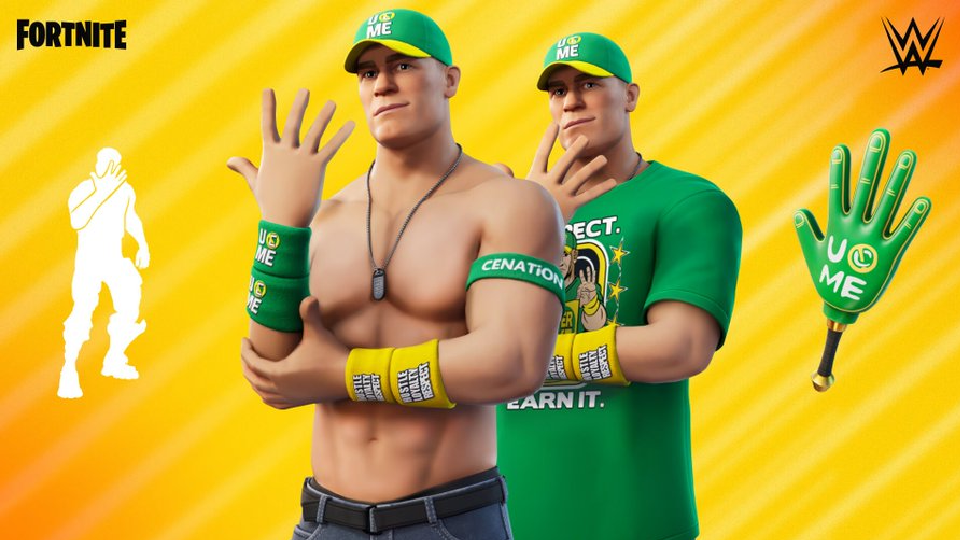 Skin John Cena Fortnite, WWE character soon in game ?