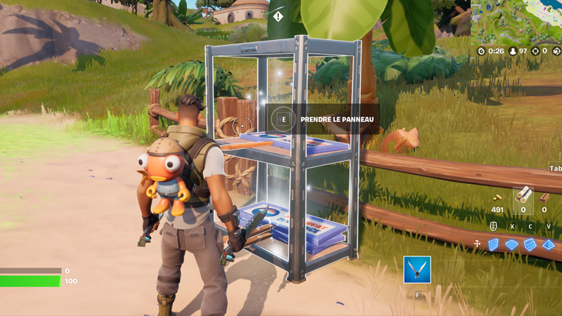 Pick up a No Sweat Sign in Fortnite, Quests No Sweat Summer
