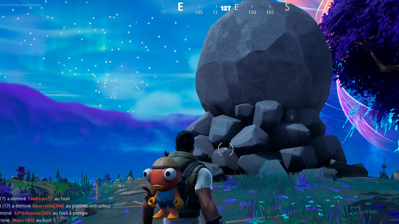 Dislodge or destroy Runaway Boulders with a melee weapon in Fortnite challenge, week 3 Season 3 Chapter 3